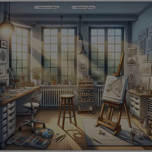 How to Set Up a Home Art Studio with Perfect Natural Lighting for Painting?