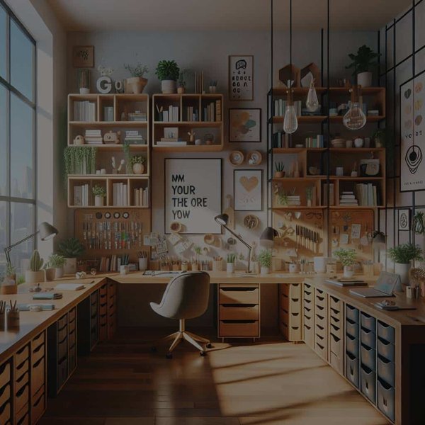 How Can You Design a Bullet Journalist's Dream Workspace Filled with Creative Storage?