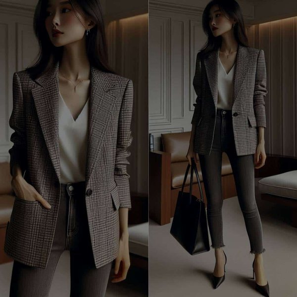 How to Style a Boxy Blazer with Skinny Jeans for a Smart Casual Work Environment?